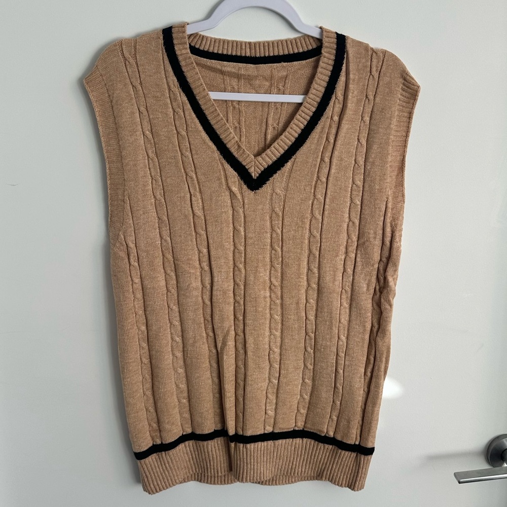 Men’s Tan Sweater Vest